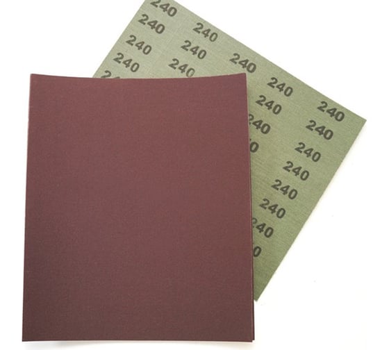 Изображение товара Шлифовальная шкурка водостойкая О/А 230x280 мм, Р240, 10 шт Pobedit 2024024