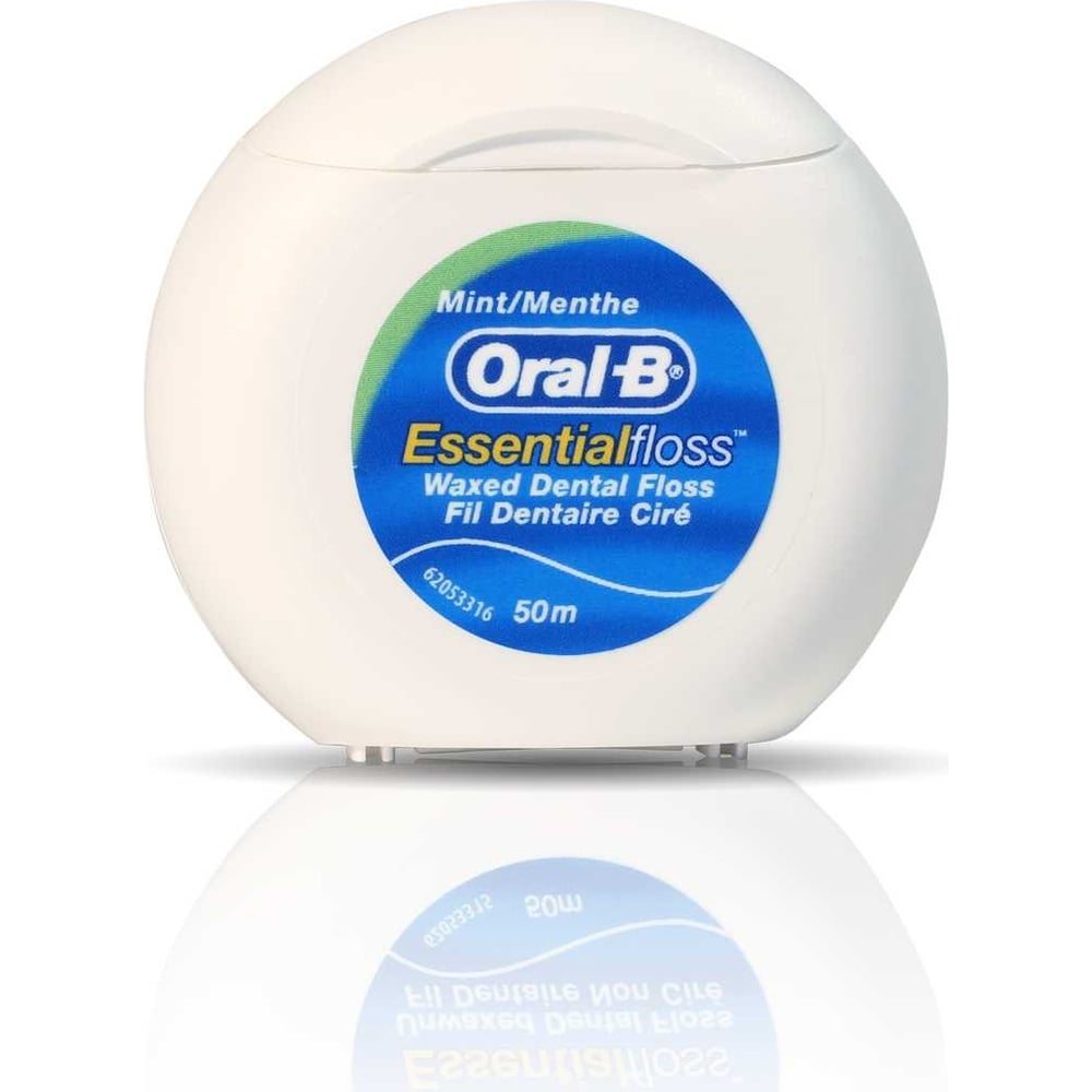 Изображение товара Зубная нить Oral-B Essential floss мятная 50 м для гигиены полости рта