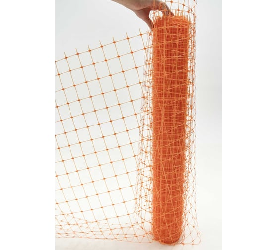 Изображение товара Сигнальная сетка Тенет оранжевая, ячейка 50х50 мм, размер 1х20 м 4620214450819