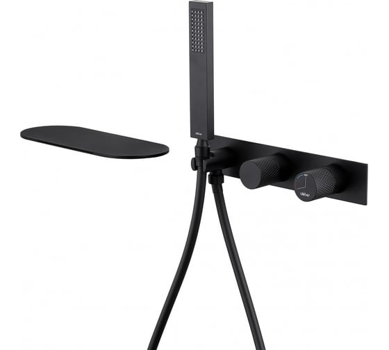 Изображение товара Смеситель скрытого монтажа для ванны ABBER Rund черный матовый AF8731B