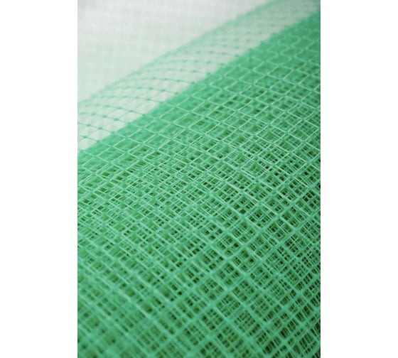 Изображение товара Сетка Тенет пластиковая, зеленая, ячейка 10х10 мм, размер 1х10 м 4620214450864