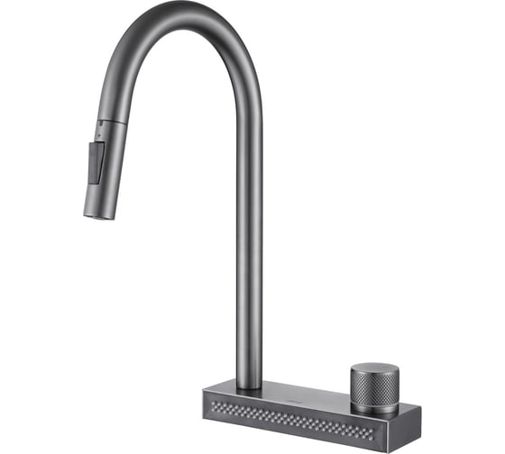 Изображение товара Смеситель для кухни ABBER Wasser Kreis с выдвижной лейкой, никель AF8114NG