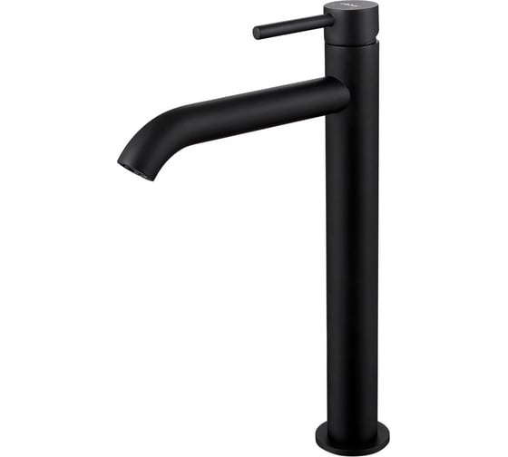 Изображение товара Смеситель для накладной раковины ABBER Wasser Kreis черный матовый AF8111B