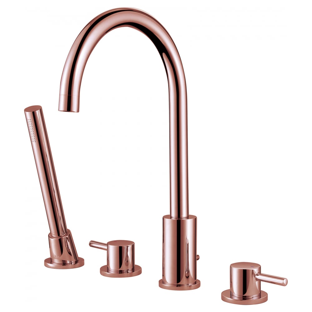 Изображение товара Смеситель на борт ванны ABBER Wasser Kreis розовое золото AF8113RG