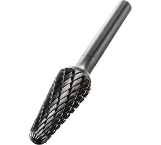 Изображение товара Бор-фреза твердосплавная тип l, 12x28 мм, S=6 мм, коническая закругленная Diamond Industrial DIDBFL1228