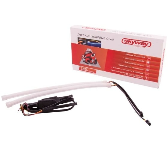 Изображение товара Ходовые огни SKYWAY 12V, 87 SMD, 2 штуки, без поворота, S01501034