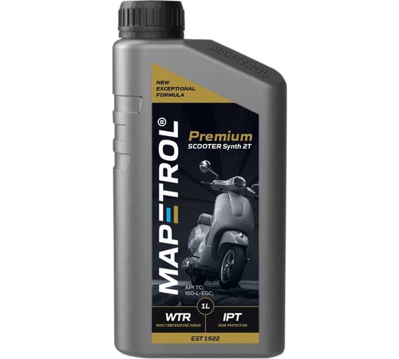 Изображение товара Моторное масло MAPETROL PREMIUM SCOOTER SYNTH 2T 1 л MAP0312
