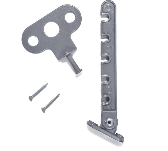 Изображение товара Оконный ограничитель Трибатрон "Евро-2" 120 мм алюминиевый металлик 88450