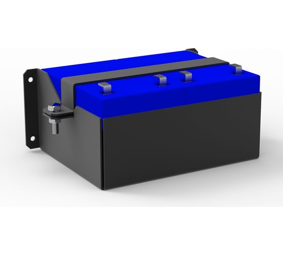 Изображение товара Полка для двух аккумуляторных батарей АМАДОН ёмкостью 12 А·ч КАБ-1212-2