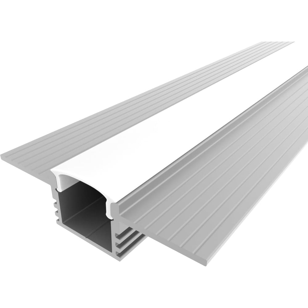 Изображение товара Комплект алюминиевого профиля под шпаклевку LEDCRAFT с экраном и заглушками LC-LPSH1246M16-3 1627000131