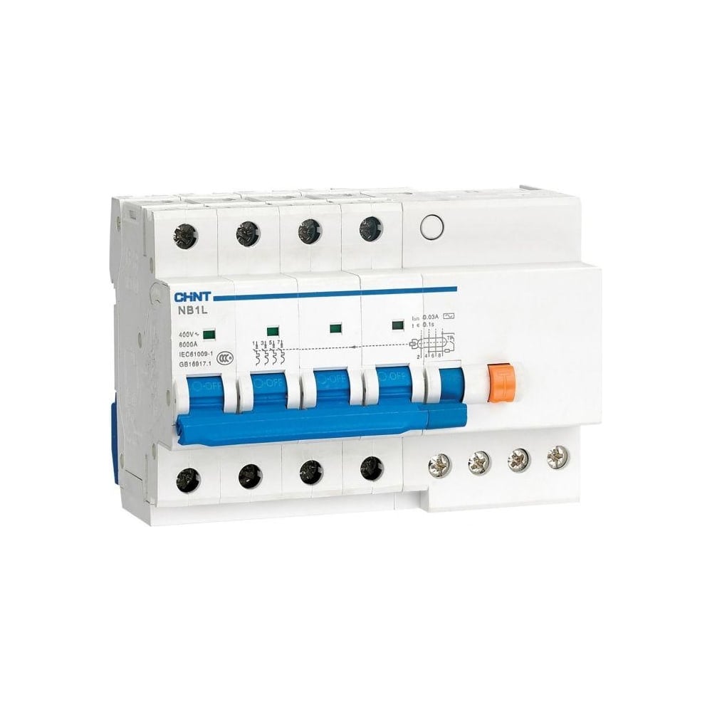 Изображение товара Автоматический выключатель CHINT NB1L-40 32А 30мА для дифференциальной защиты