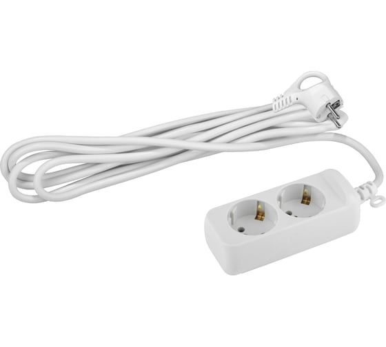 Изображение товара Удлинитель электрический ЭРА UX-2e-1,5m с заземлением 2 розетки 1,5м ПВС 3x0,75мм2 10А Б0038572