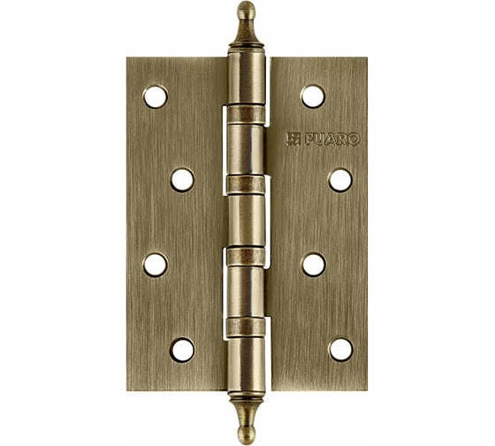 Изображение товара Универсальная петля Fuaro 4BB/A/BL 100x75x2,5 AB бронза БЛИСТЕР 30965