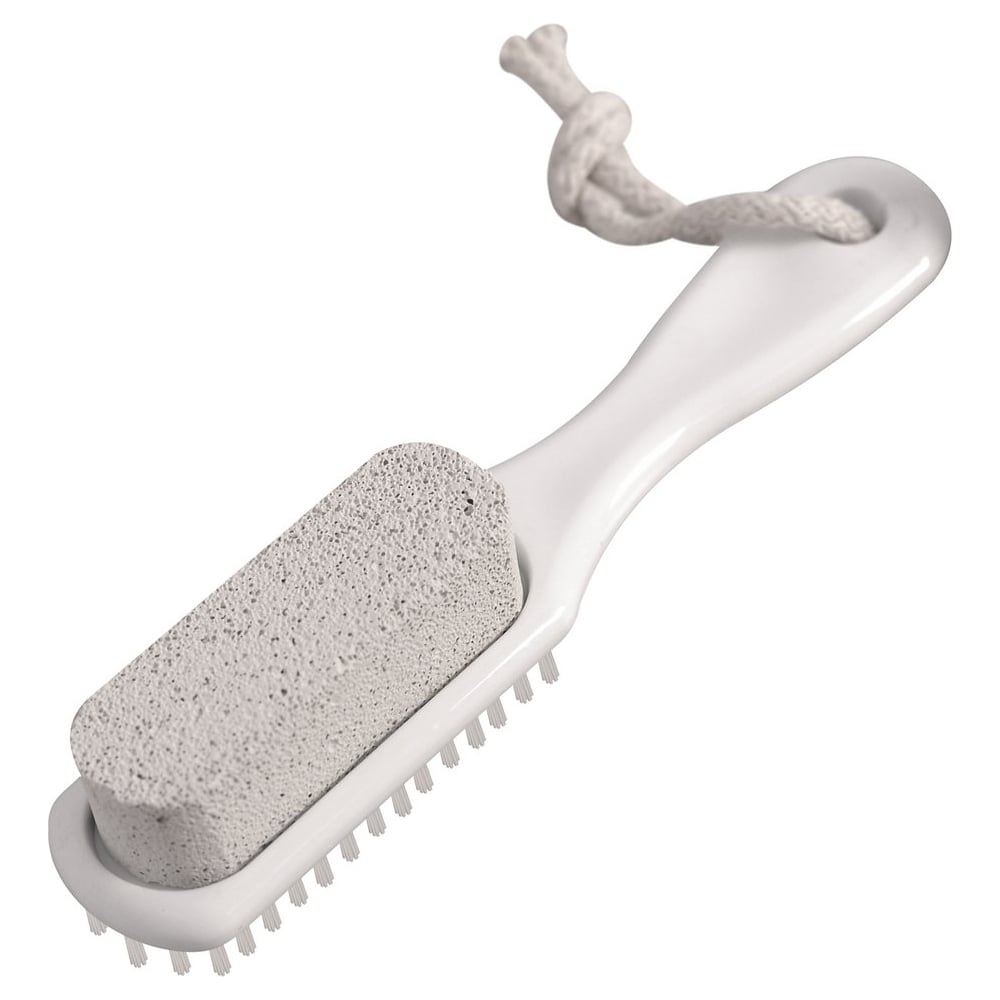 Изображение товара Щетка для ног с пемзой МУЛЬТИДОМ 18x3.5x1 см, 3 цвета для ухода за кожей ног