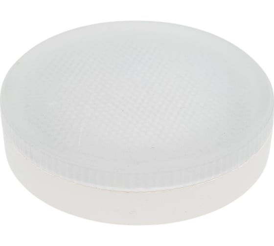 Изображение товара Светодиодная лампа LightStandart GX53 LED 10W 6500 K, пластиковый корпус, стеклянная крышка, GX53, 10Вт, 6500К, 900Лм, 230В IT8851