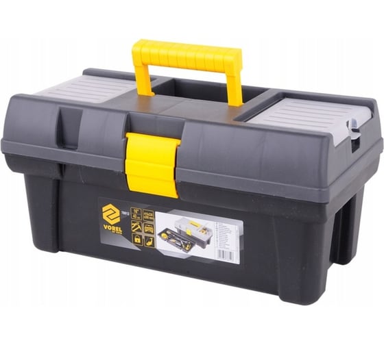 Изображение товара Пластмассовый ящик для инструмента 16 с ячейками VOREL 415х226х200мм 78812