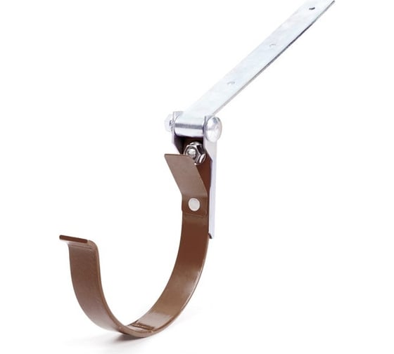 Изображение товара Держатель желоба BRYZA регулируемый 125 мм коричневый 70-003