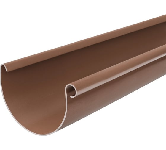 Изображение товара Желоб BRYZA 75 мм, 3 м коричневый 60-012
