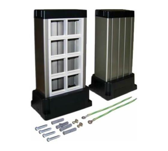 Изображение товара Напольная башенка LANMASTER сдвоенная, на 8 модулей Mosaic 45x45 LAN-WA-TWR2-F45/8