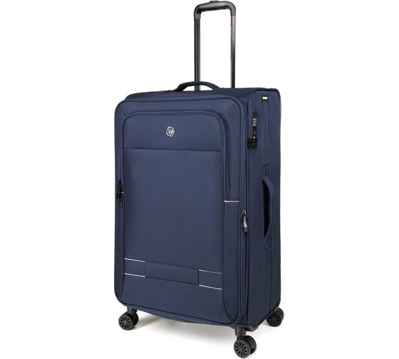 Изображение товара Чемодан Torber Brosno, синий, нейлон 600D, 48x30x78 см, 85 л T1901L-Blue