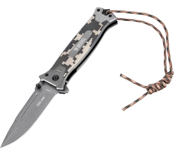 Изображение товара Складной многоцелевой нож Denzel системы liner-lock, с накладкой g10 79208