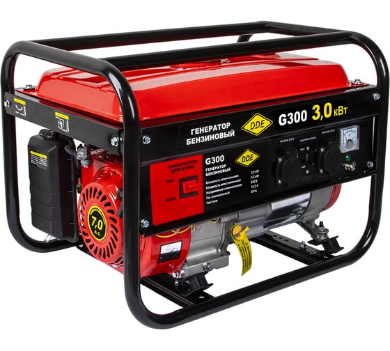 Изображение товара Бензиновый генератор DDE G300 3,0 кВт 7 л.с. 919-969