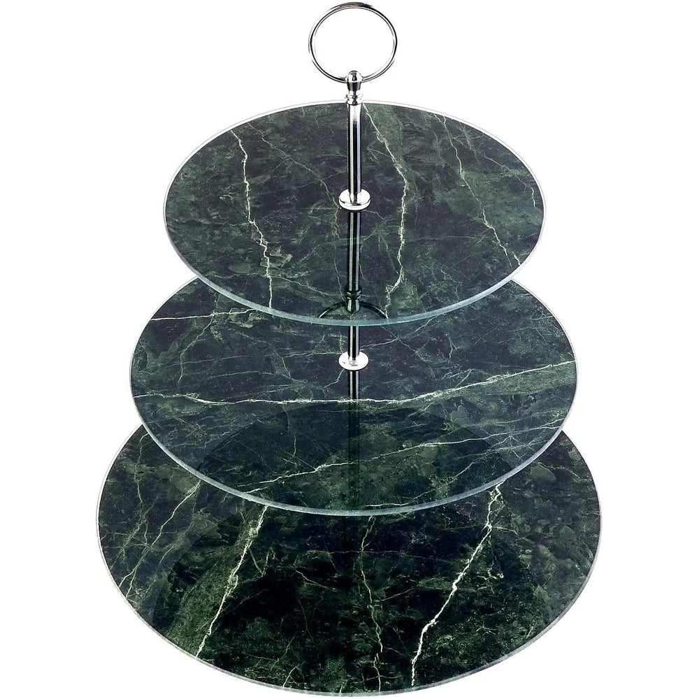 Изображение товара Конфетница на ножке LORAINE 3-ярусная 31503 стильная и прочная