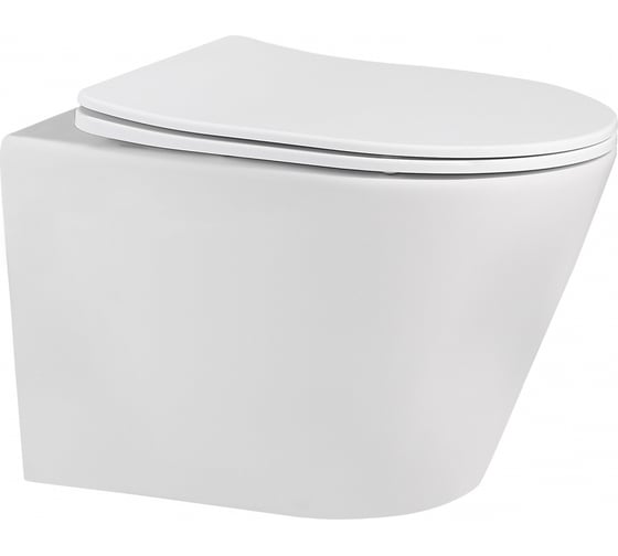 Изображение товара Подвесной унитаза ABBER Bequem белый матовый, безободковый AC1102MW