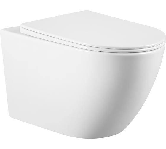 Изображение товара Подвесной унитаза ABBER Bequem белый, безободковый AC1103