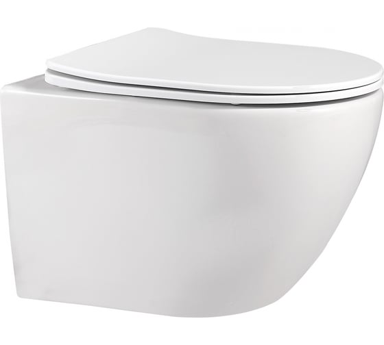 Изображение товара Подвесной унитаза ABBER Bequem белый, безободковый AC1100