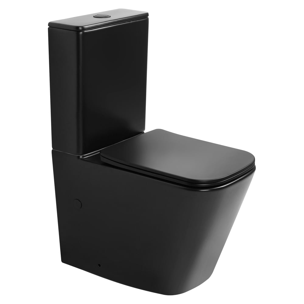 Изображение товара Унитаз-компакт ABBER Rechteck черный матовый, безободковый, смыв торнадо AC1210TMB