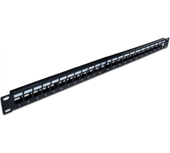 Изображение товара Наборная патч-панель TWT 19, неэкранированная, 24 порта, 1U, PP24OK-UTP