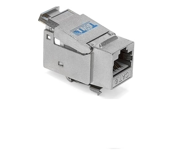 Изображение товара Вставка Keystone TWT RJ-45, категория 6, экранированная, белая, без инструмента, OK45STP/6-WH