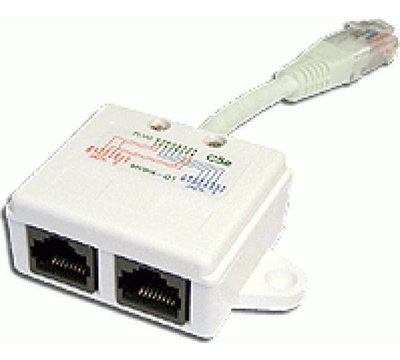 Изображение товара Y-адаптер TWT 2 телефонных порта, категория 5е Y-U2-U2