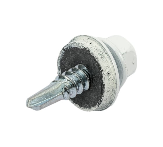 Изображение товара Кровельный саморез КРЕП-КОМП 4,8х19 RAL9003, белый сигнальный 300шт ск48199003ф