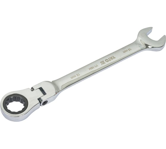 Изображение товара Комбинированный ключ с трещоткой и шарниром, 18 мм YATO YT-1684