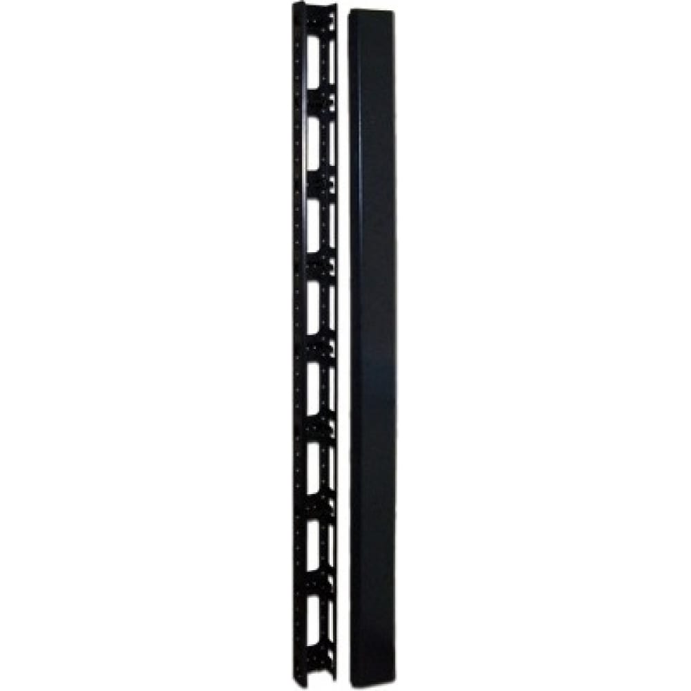 фото Вертикальный кабельный органайзер twt 42u, для шкафов business металл черный cbb-org42u