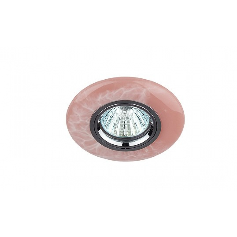 фото Декоративный светильник эра dk72 pk керамика, мрамор mr16, 12/220 v розовый б0009346