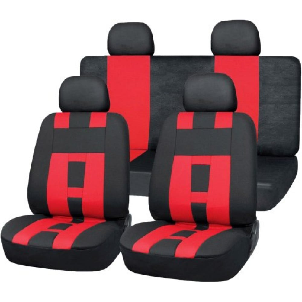 Чехлы на сиденья SKYWAY чехлы для сидений универсальные rs 1 на передние сиденья полиэстер красный