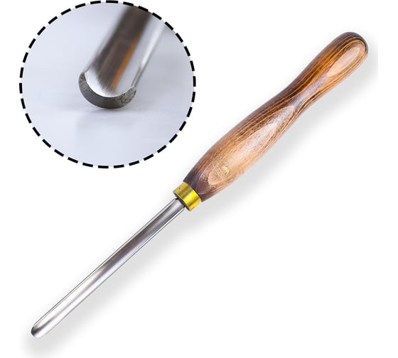 Изображение товара Резец токарный Spindle Gouge European Style, 13 мм, рукоять 216 мм GROWN TOOLS М00002923