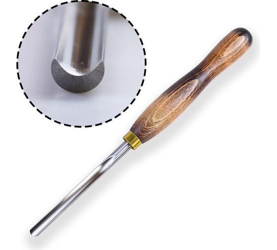 Изображение товара Резец токарный Spindle Gouge, 19 мм, рукоять 216 мм GROWN TOOLS М00012213