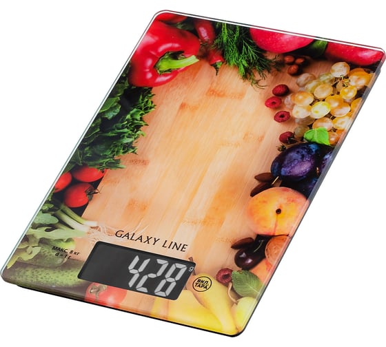 Изображение товара Электронные кухонные весы Galaxy Line GL 2817 элемент питания типа CR2032 в комплекте 7021128170