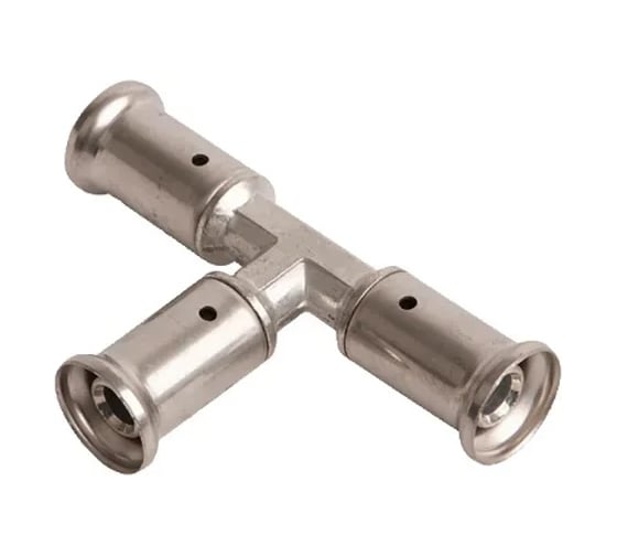 Изображение товара Равнопроходный тройник HENCO латунь, пресс, 26x26x26, 9P-262626