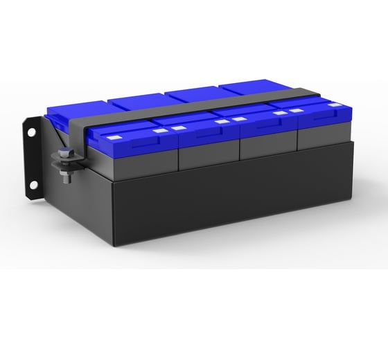 Изображение товара Полка для четырёх аккумуляторных батарей АМАДОН ёмкостью 7 или 9 А·ч КАБ-1207-9-4