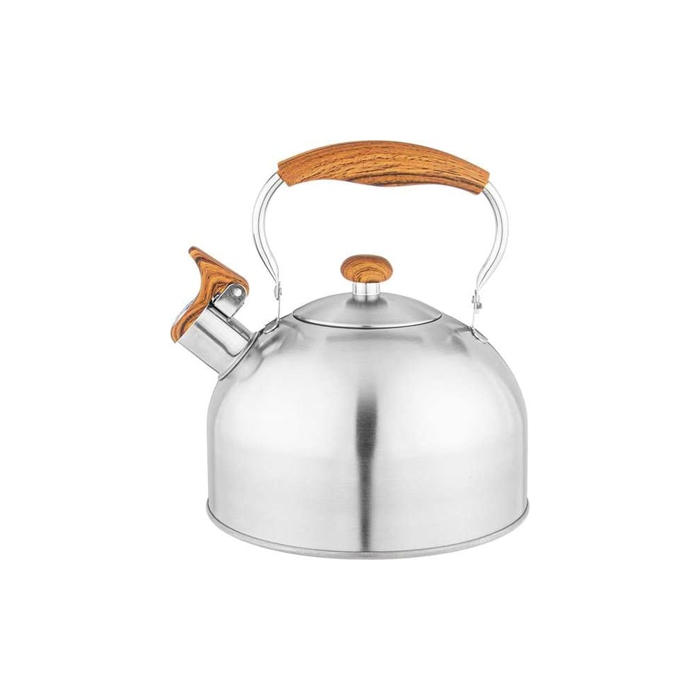 Изображение товара Чайник Agness 2.5 л со свистком нержавеющая сталь индукционное дно
