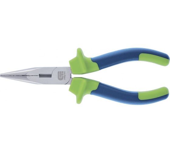 Изображение товара Прямые длинногубцы СИБРТЕХ 180 мм, двухкомпонентные рукоятки 17105