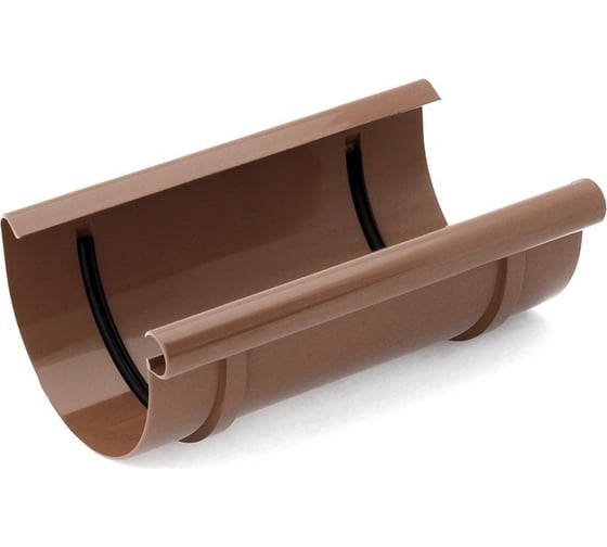 Изображение товара Муфта желоба BRYZA 125 мм, коричневая 62-032