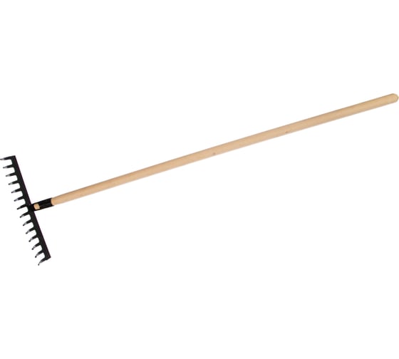 Изображение товара Прямые грабли СИБРТЕХ 14 зубьев, 360 мм, с черенком Россия 61742