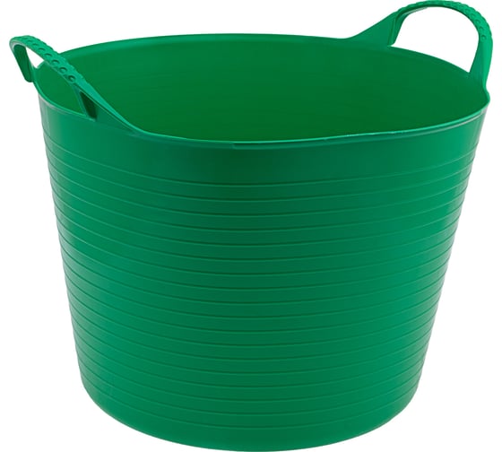 Изображение товара Гибкое сверхпрочное ведро СИБРТЕХ 40л, зеленое 67506