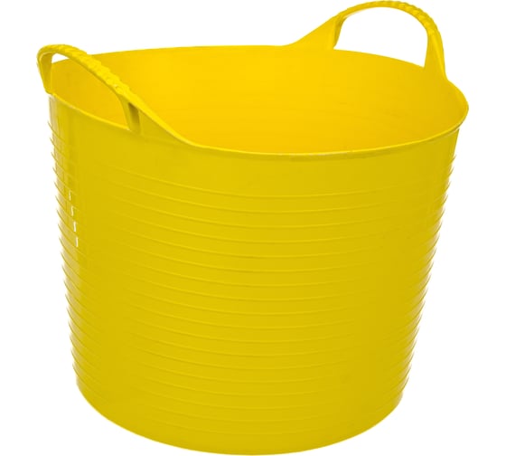 Изображение товара Гибкое сверхпрочное ведро СИБРТЕХ 40л, желтое 67507